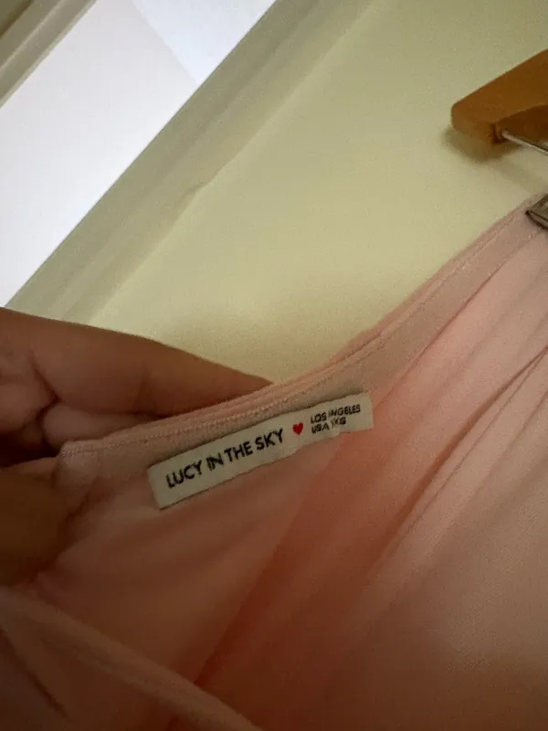 Lucy in the sky pink strapless maxi dress - Image 6