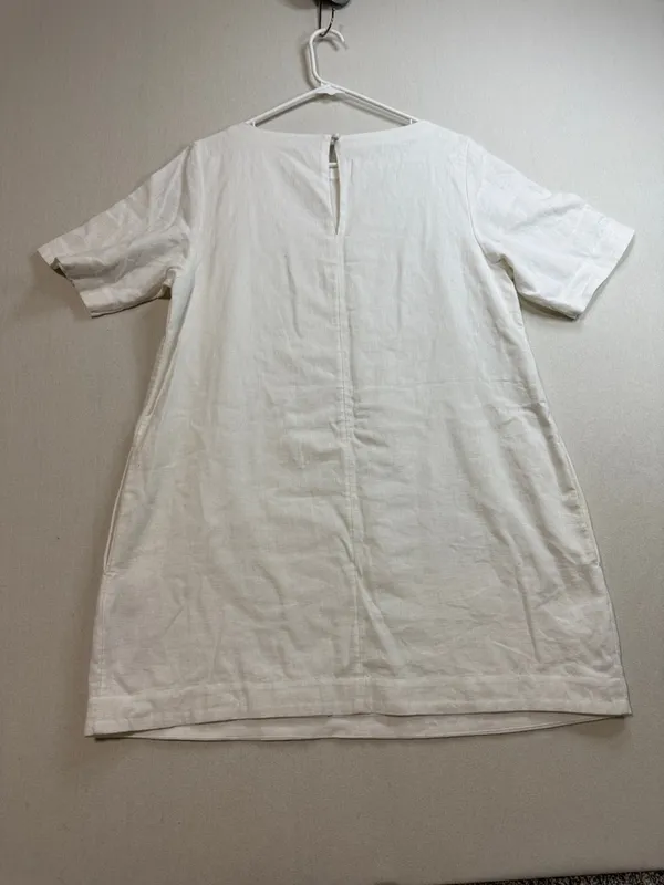 Abercrombie & Fitch White Short Sleeve Mini Dress - Image 8