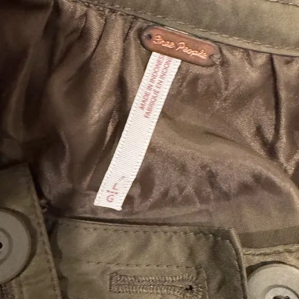 🧥‎ Free People Midnight Bomber Jacket Olive Green Women’s L 🧥 - Image 5