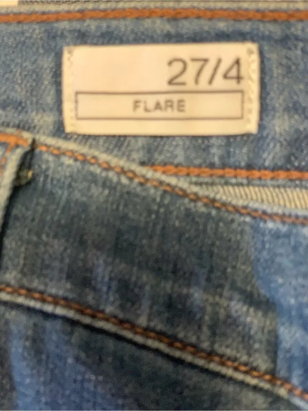 GAP Light Blue Flared Jeans – Low- Rise Size-27/4 Y2K Boho - Image 3