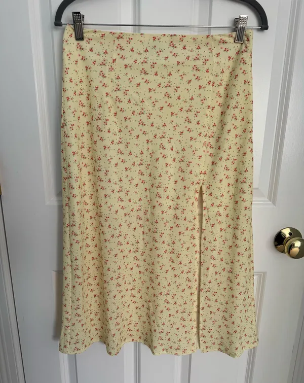 Princess Polly Yellow Floral Skirt and Bra Top Set - Image 3
