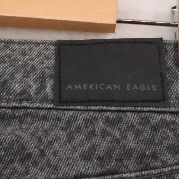 American Eagle Stovepipe High Rise‎ Jeans Womens Size 00 Grey Snake Grunge NWT - Image 10