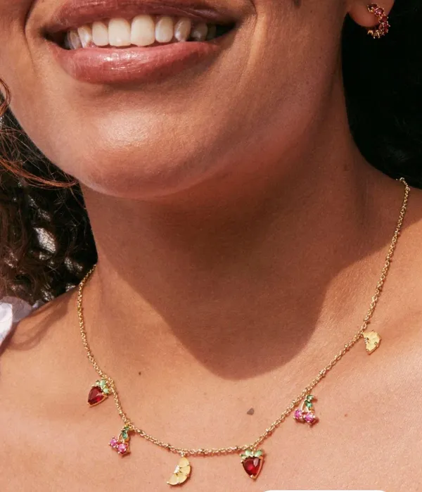 Kendra Scott Fruit Gold Strand Necklace in Multi Mix - Image 3