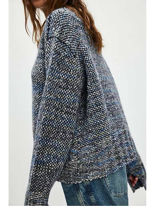 NWT Free People Cotton Candy Sweater Blue Medium - Image 3