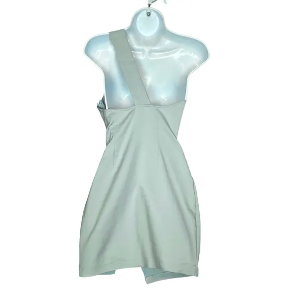Superdown Pastel Blue One Shoulder Mini Dress SMALL Bodycon Cocktail Revolve NEW - Image 5