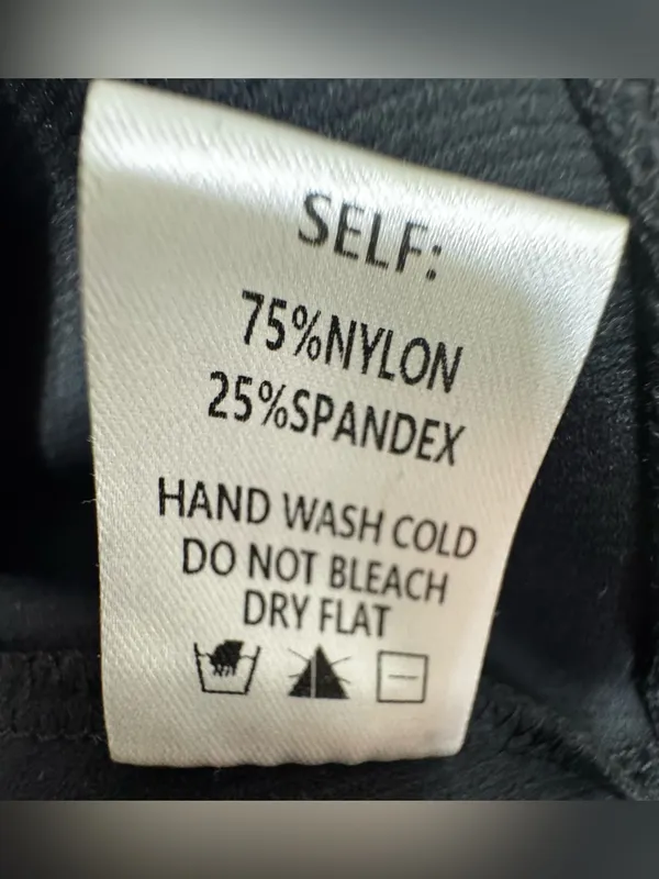 White Birch Black Cropped Ribbed Full Zip Active  Jacket Size Medium - Image 13