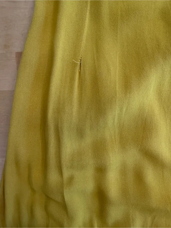 Skemo Basics Flamenco Ruffle Midi Dress - Mustard Yellow - Image 6