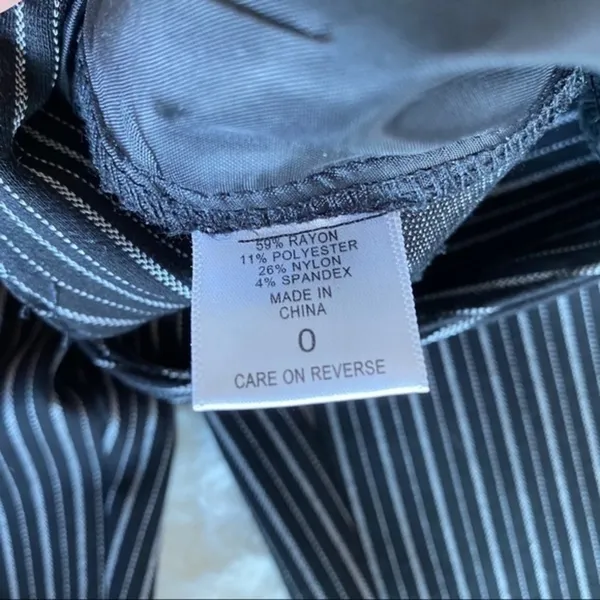New York & Company Pinstriped Skinny Crop‎ Pant - Image 5