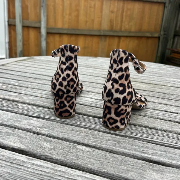 Steve Madden Women's Irenee Block-Heel Sandals size 6 cheetah‎ animal furry - Image 8