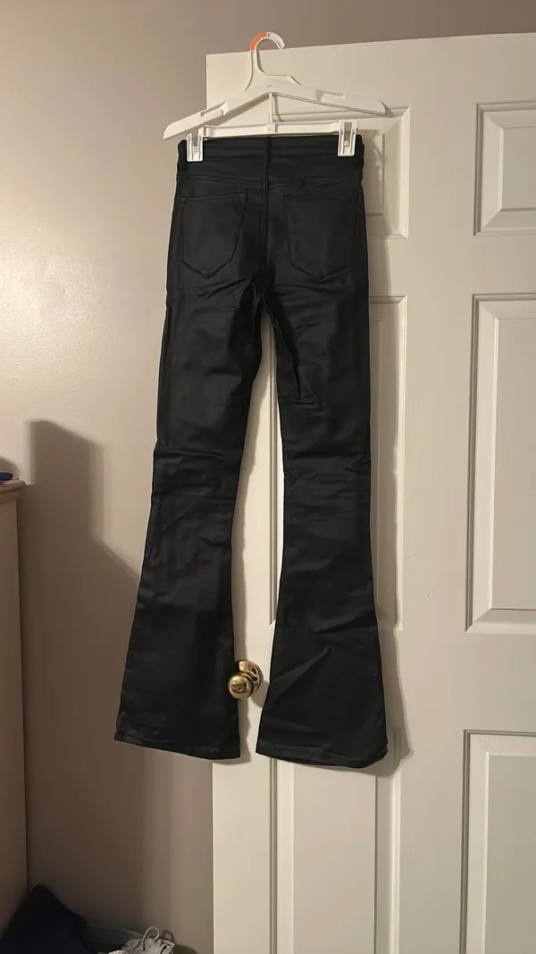 Edikted Pants Leather Flare - Image 2