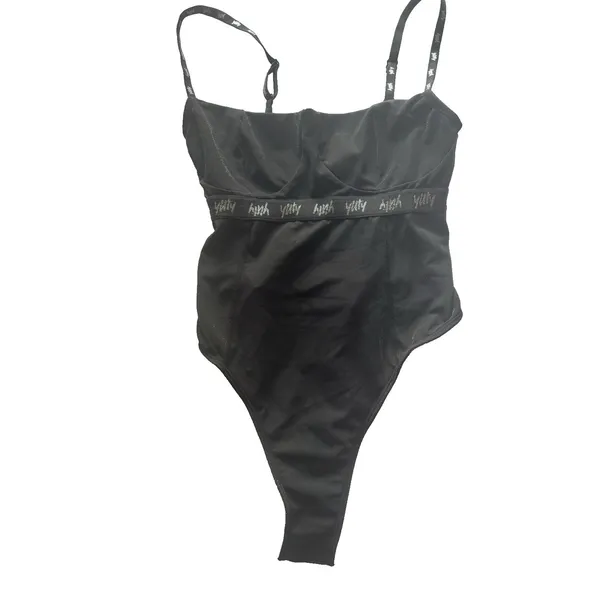 New!Yitty Spotlight Shaping Demi Cup Thong Bodysuit Black/Gold Shimmer Sz XS - Image 3