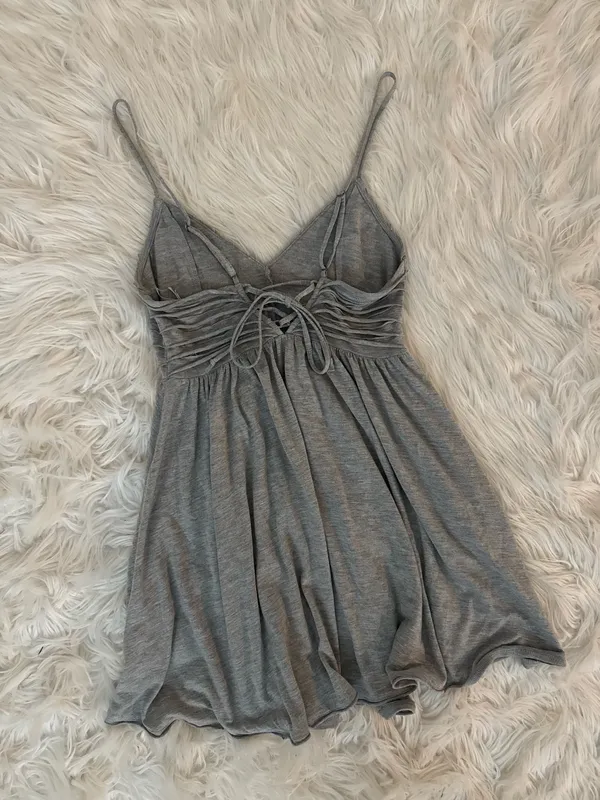 Urban Outfitters Light Gray Mini Dress - Image 4