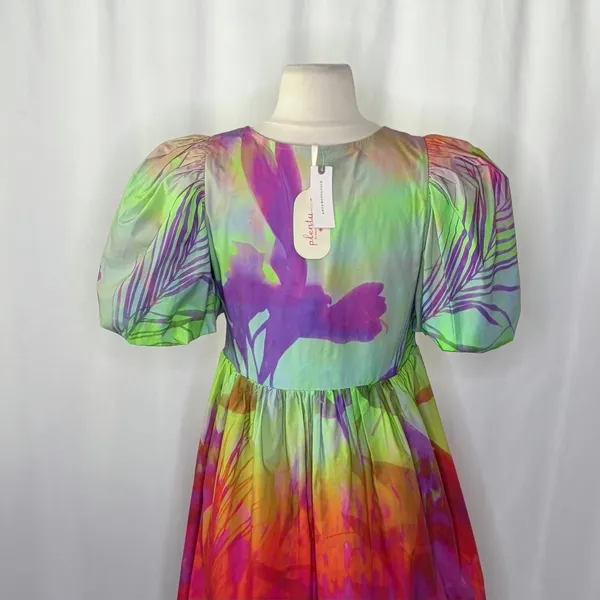 NWT!! Anthropologie Plenty by TRACY REESE Tie Dye Puff Sleeve Dress X-Small - Image 10