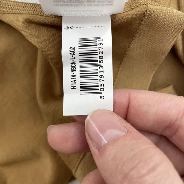 Gymshark Large Seamless Boxers Shorts Underwear Back‎ Band Logo Beige High Rise - Image 13