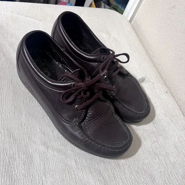 SAS Siesta Shoes Womens Size 7.5 Brown Leather Lace Up Oxfords Comfort - Image 2