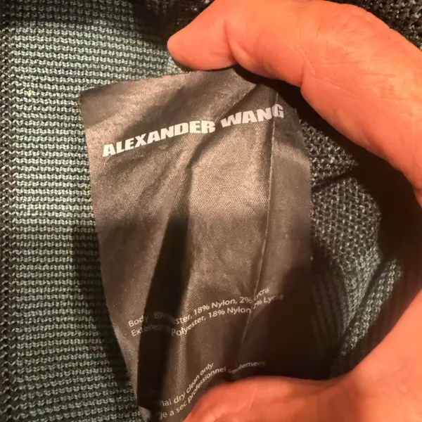 Alexander Wang WOMENS Black and Green Sweater small size - Image 7