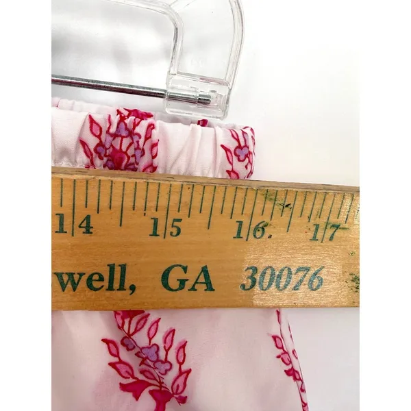Roller‎ Rabbit Target Ruffle Floral Shorts Women L Pink Drawstring Boho Beach - Image 12