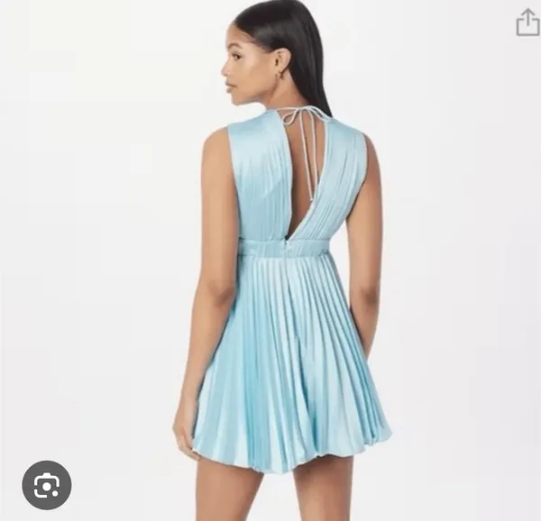 Abercrombie Plunge Pleated Mini Dress - Image 2