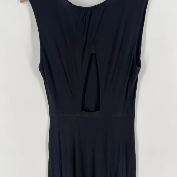 BCBGMAXAZRIA Alisanne Size L Black Sleeveless Asymmetrical‎ Hem Dress Whimsygoth - Image 9