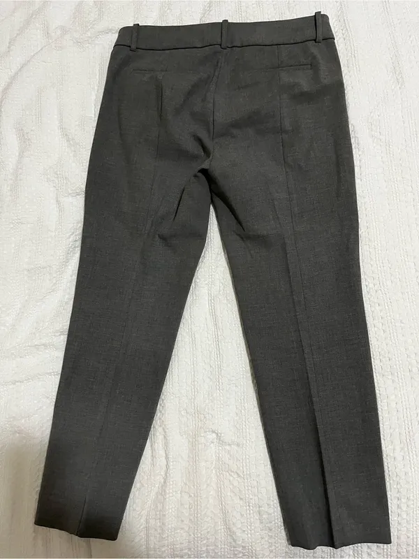 J. Crew Cameron Gray Tailored Trousers sz 10 Career Classic Preppy - Image 4