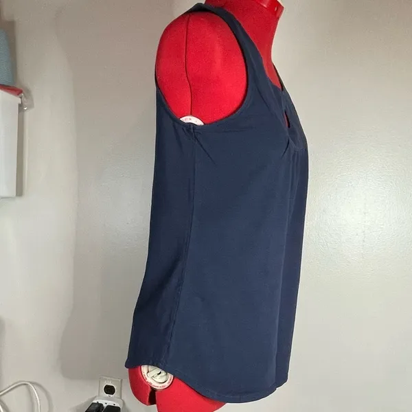 Ann Taylor Sleeveless Split Neck Top Sz S - Image 3