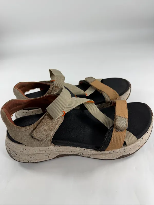 Taos‎ Active Comfort Sandals Beige Hook Loop Platform Walking Shoes Womens 8 - Image 6