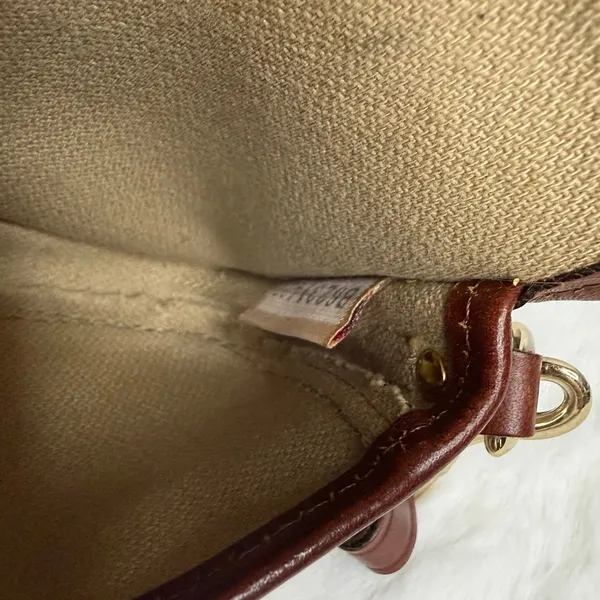 DOONEY & BOURKE Brown Signature Canvas Wristlet - Image 8