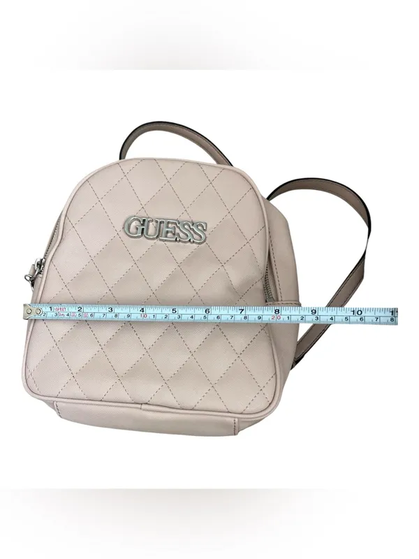 GUESS Quilted Blush Pink Mini Backpack - Image 10