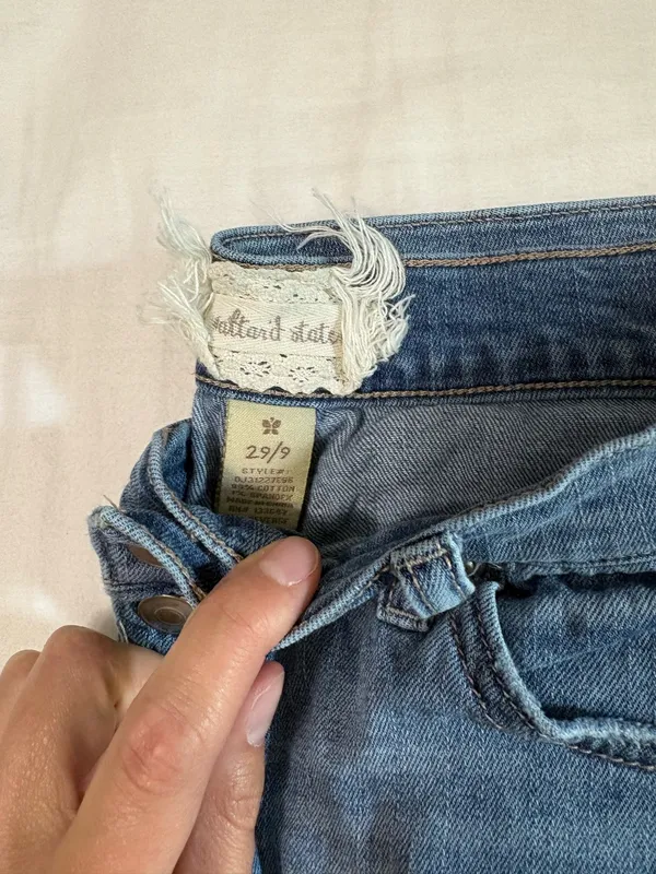 Altar'd State Button Up High waisted Jean shorts - Image 3