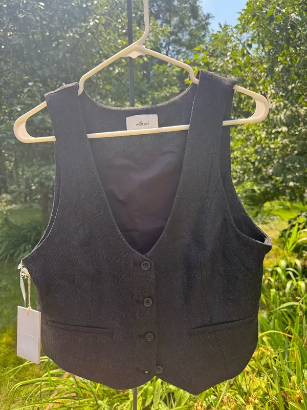 Aritzia Wilfred Heather Grey Tank Vest - Image 2