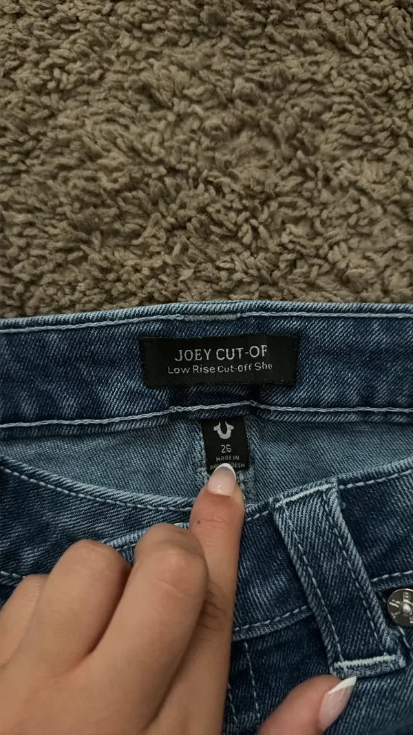 True Religion Jean Cut-Off Shorts Joey 26 - Image 2