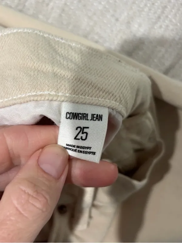 NWOT BDG urban outfitters cowgirl jean off white sz 25 - Image 4