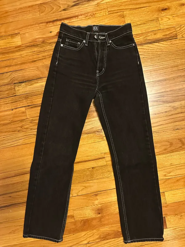 BDG Black Jeans White trim - Image 3
