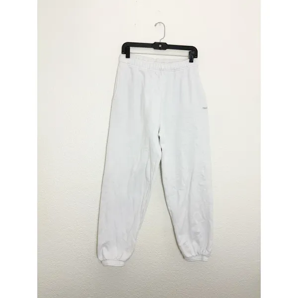 Aritzia TNA Cozy Fleece Mega Sweatpants Size Small White Jogger - Image 4