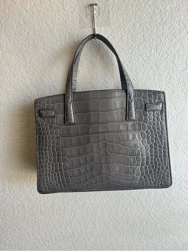 Tory Burch Walker Small Croc Embossed Satchel - Image 5