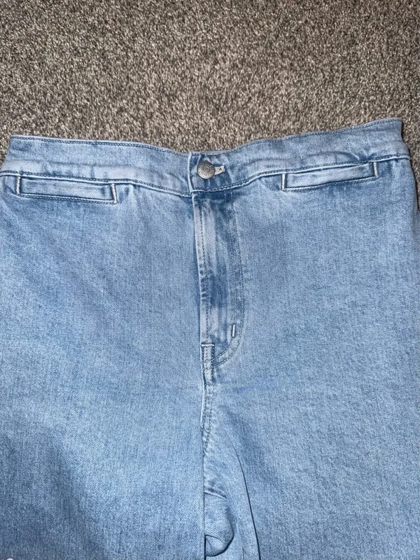 Madewell Emmett Wide-Leg Size 27 Light Wash Denim Jeans - Image 2