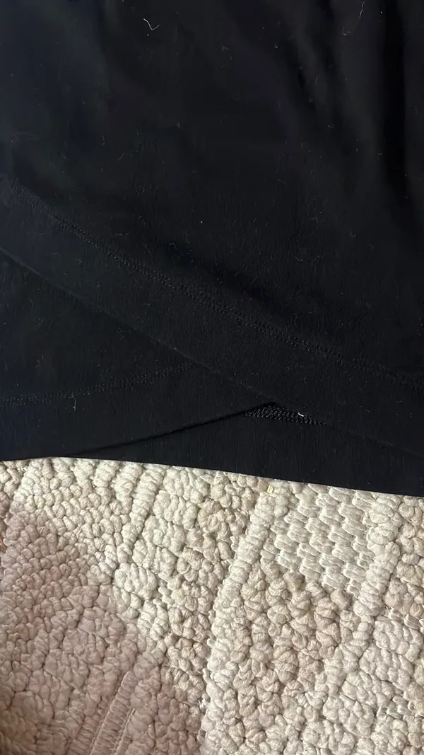 Black skirt with cross over in front - Image 2