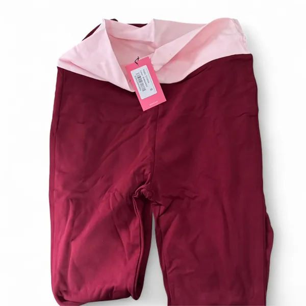 Edikted Contrast Fold Over Flared Leggings nwt s - Image 3