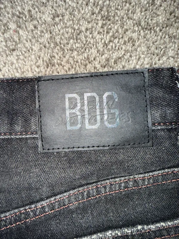 BDG Urban Outfitters A-Line Short Black Denim Cutoff Shorts Size 26 - Image 4