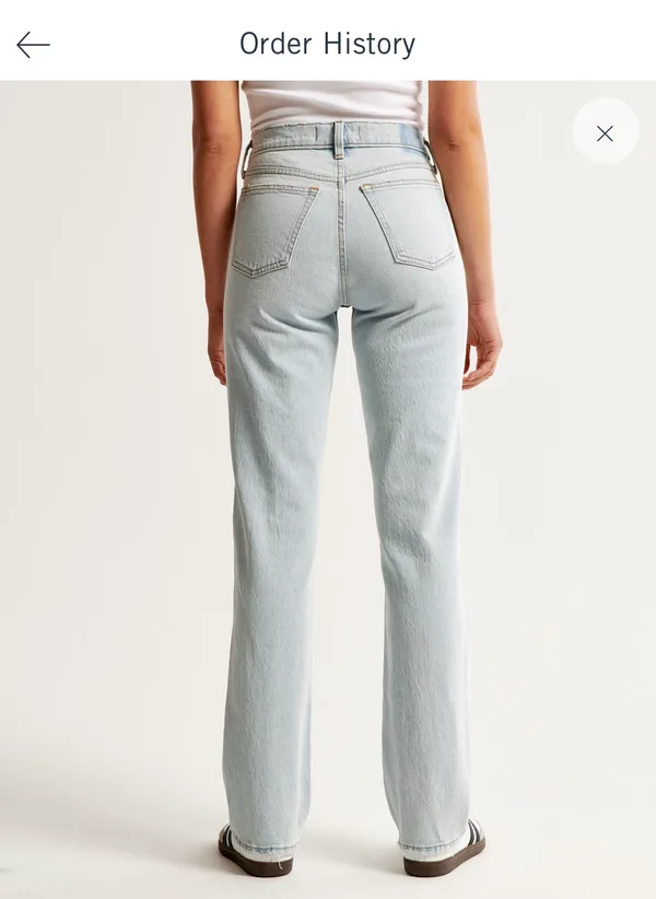 Abercrombie Mid Rise 90s Straight Jean - Image 2