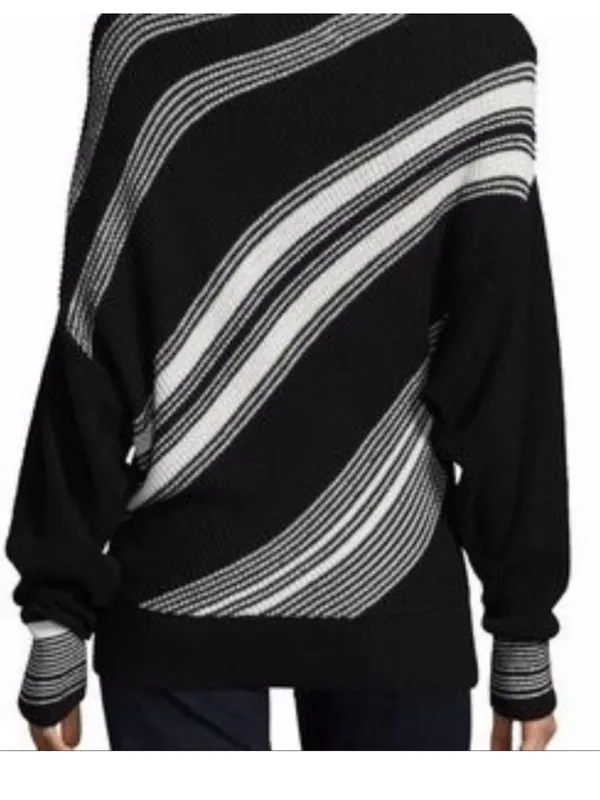Free People Striped Spectrum Off The Shoulder Sweater - Image 2