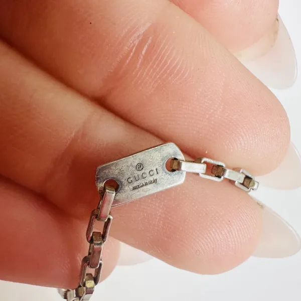 Gucci Gemini 925 Sterling Silver Zodiac Pendant Chain Necklace Made In Italy - Image 7