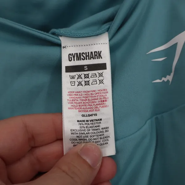 Gymshark Seamless High Waisted Leggings Teal Blue Size S GLLG4715 - Image 4