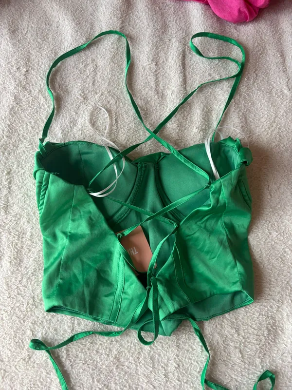 ThatsSoFetch Green Corset/ Bustier - Image 2