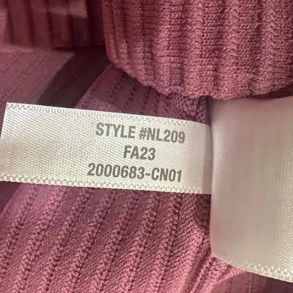 Madewell Ottoman Rib Crop Top Shaded Pink NEW - Image 5