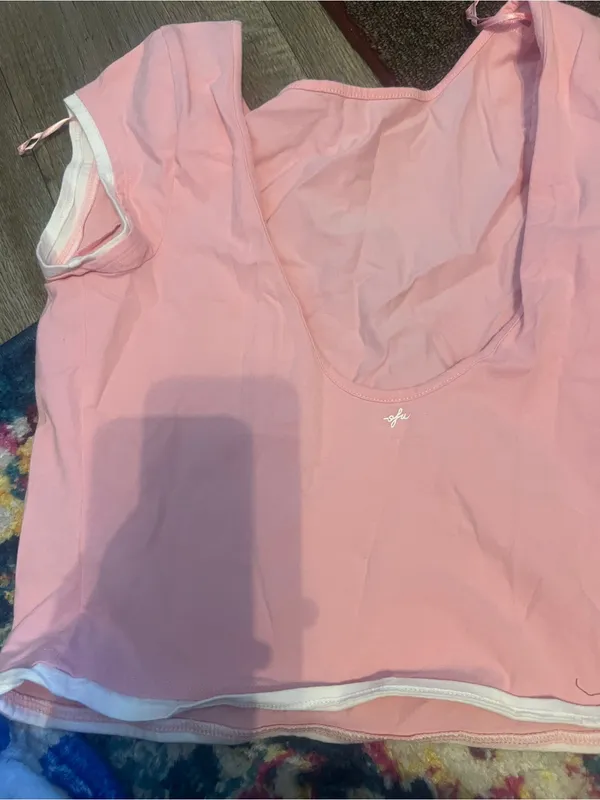 Urban Outfitters Out from under Pink Women's Short Sleeve Scoop Neck Top - Image 8