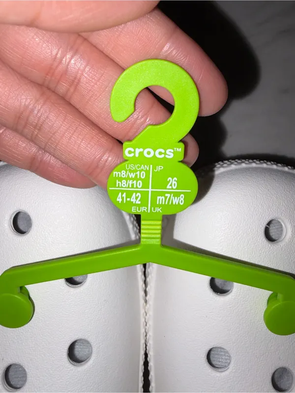 NWT Crocs Classic Lined Clog White Grey Fleece Unisex M8/W10 - Image 8