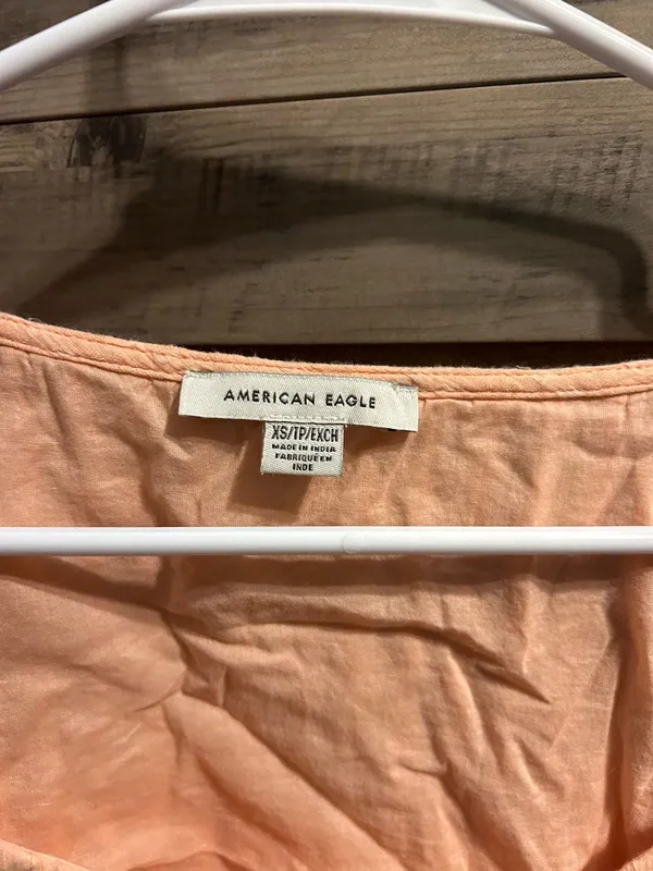 American Eagle Cropped Flowy Long Sleeve - Image 4