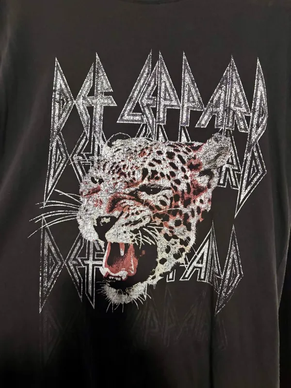 Def Leppard Black Short Sleeve Band T-Shirt - Image 3