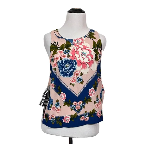 Free People This Sweet Love Floral Top - Pink - Small - Image 6